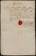 1767 Zólyom, Latin Nyelv? Nyugta 900 Rajnai Forintról, Rányomott Viaszpecséttel - Ohne Zuordnung