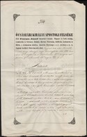 1850 Bírósági ítélet Gróf Nádasdy Ferenc (1801-1883) Aláírásával és Papírfelzetes Viaszpecséttel - Zonder Classificatie