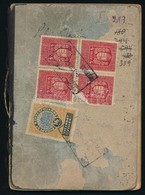 1913-1929 Cipész Munkakönyv, Bejegyzésekkel, Kaposvári Kiállítással,  1 Db 30 F., 4 Db 4 F.,1 Db 16 F. Okmánybélyeggel,  - Ohne Zuordnung