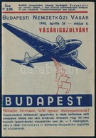 1940 Budapesti Nemzetközi Vásár Vásárigazolvány + Jegyzetfüzet - Ohne Zuordnung