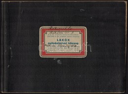 1940 Bp., Rákospalotai Lakók Nyilvántartási Könyve 1940-1947  + Szelvények - Ohne Zuordnung