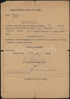 1945 Magyar Rend?rség Igazoló Bizottságának Határozata, Aláírással, Pecséttel, Hajtásoknál Kis Szakadások, 30x21 Cm - Ohne Zuordnung