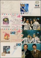 Cca 1960-1980 25 Db ?rhajós CM és FDC 5 Darabon ?rhajósok Eredeti Aláírásaival / 25 Astronaut CM And FDC-s With 5 Autogr - Sonstige & Ohne Zuordnung