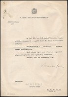 1942 Bp., Keresztes-Fischer Ferenc (1881-1948) Belügyminiszter által Aláírt Kinevezési Okmány - Sonstige & Ohne Zuordnung