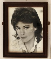 Jacqueline Bisset (1944-) Brit Színészn?   Saját Kez? Aláírása Egy A M?vészn?t ábrázoló Fotón, üvegezett Keretben, 25x20 - Sonstige & Ohne Zuordnung