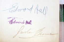 Edmond Hall(1901-1967) Jazz Klarinétm?vész Aláírt Fotója - Sonstige & Ohne Zuordnung