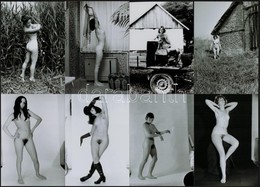 Cca 1970 Csak Semmi Bugyi, 13 Db Szolidan Erotikus Fénykép, Mai Nagyítások, 12,5x9 Cm + Cca 1978 Titkos Találkák, Titkos - Sonstige & Ohne Zuordnung