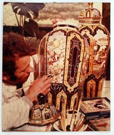 Készül A Nagy M?. Herendi Porcelán Festése, Fotónagyítás, 60×49,5 Cm - Sonstige & Ohne Zuordnung