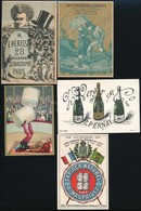 Cca 1880-1900 5 Db Litografált élelmiszer Reklám Kártya Jó állapotban / 5 Litho Food Advertising - Werbung