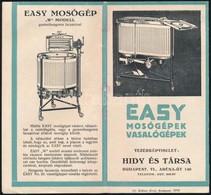 1930 'Easy Mosógépek, Vasalógépek' Kihajtható Képes Reklámfüzet - Werbung