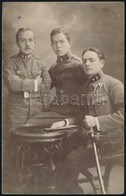 1917 Katonák M?termi Portréja, Fotólap, 14x9 Cm - Sonstige & Ohne Zuordnung