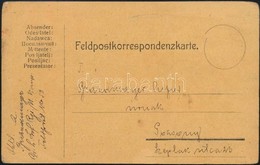 1918 Brandmayer (Bántay) Alfréd Vezérkari Kapitánynak, A 6. Vegyesdandár Parancsnokának Saját Kézzel írt Tábori Levelez? - Other & Unclassified