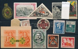 16 Db Katonai Levélzáró Tételben / Military Poster Stamps - Altri & Non Classificati