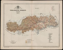 Cca 1890 Erdély, Torda-Aranyos Vármegye Térképe. Posner Károly. 29x23 Cm - Andere & Zonder Classificatie