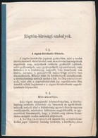 1868 A Rögtönbírósági Szabályok. 12p. A Statárium Bevezetésének és Gyakorlásának Módjai - Ohne Zuordnung