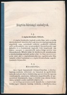 1868 A Rögtönbírósági Szabályok. 12p. A Statárium Bevezetésének és Gyakorlásának Módjai - Non Classés