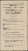 1913 A Debreceni Tornaegyesület Bocskay Emlékversenyének Programja, A Résztvev?k Listájával és A Gy?ztesek Nevének Kézír - Ohne Zuordnung