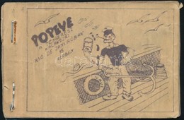 1940 Popeye A Tengerész Kalandjai Rio De Janeiróban, Kisalakú Füzet 16 Db Erotikus Rajzzal, 6,5x10 Cm - Ohne Zuordnung