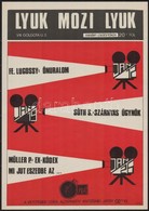 1989 A Fekete Lyuk Alternatív Zenei Klub Dekoratív Mozijának M?soros Plakátja, Szép állapotban, 36×26 Cm - Sonstige & Ohne Zuordnung