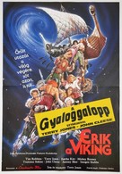 1990 Erik A Viking, Film Plakát, Ofszet, Hajtásnyommal, 80x56 Cm - Sonstige & Ohne Zuordnung