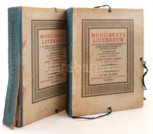 Monumenta Literarum. A Világirodalom Kisebb Remekm?vei Legkiválóbb M?fordítóink új Fordításaiban. Szerkesztette, és Sajt - Ohne Zuordnung