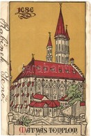 * T4 1686 Budapest I. Mátyás Templom, Geittner & Rausch Kiadása (vágott / Cut) - Ohne Zuordnung