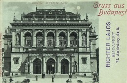 T2/T3 1897 (Vorläufer!) Budapest VI. Kir. Operaház. Ottmar Zieher Litho (EK) - Ohne Zuordnung