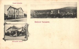 ** T2/T3 Tarcal, Vasútállomás, Látkép, Vincellér Iskola. Art Nouveau (EK) - Ohne Zuordnung