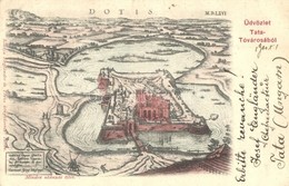 T2/T3 1900 Tata-Tóváros, Dotis; Anno 1566, Vár. Kiadja Engländer és Társa (EK) - Ohne Zuordnung