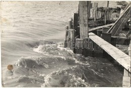 * 1940 Tiszai árvíz Töltés Szakadással - 3 Db Eredeti Fotó Felvétel / 3 Original Photo Postcards - Ohne Zuordnung