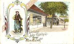 ** T3 Ada Kaleh, Bazár, Török Szépség. Raichl Sándor Junior 4410. / Bazaar, Shop, Turkish Beauty. Art Nouveau, Floral, L - Ohne Zuordnung
