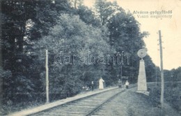 T2 Alváca, Vata De Jos; Vasúti Megállóhely, Vasútállomás, Gyerekek A Síneken. Berkovits Izidor Kiadása / Railway Station - Zonder Classificatie