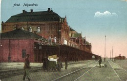 ** T2/T3 Arad, Pályaudvar, Vasútállomás. Mandl J. Kiadása / Railway Station (EK) - Non Classés