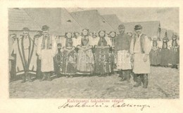 T2/T3 Bánffyhunyad, Huedin; Kalotaszegi Lakodalom Részlete, Tömeg, Erdélyi Folklór, ünnepség. Kiadja Fehér Márton / Tran - Non Classificati