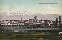 T3 Nagyszeben, Hermannstadt, Sibiu; Látkép. G. A. Seraphin Kiadása / General View (kopott Sarok / Worn Corner) - Ohne Zuordnung