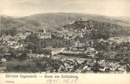* T2/T3 Segesvár, Schässburg, Sighisoara; Látkép. Vándory Kiadása / General View (EK) - Ohne Zuordnung