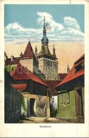 T3 Segesvár, Schässburg, Sighisoara; Stundthurm / Toronyóra / Clock Tower (fa) - Ohne Zuordnung