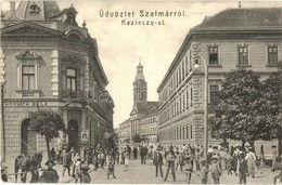 T2/T3 Szatmárnémeti, Szatmár, Satu Mare; Kazinczy út, Horváth Béla üzlete / Street View, Shops (EB) - Ohne Zuordnung