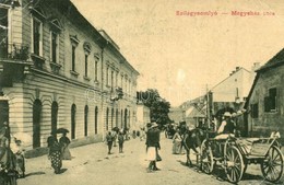 T3/T4 Szilágysomlyó, Simleu Silvaniei; Megyeház Utca, Lovaskocsi. Heimlich K. 2310. H. / Street View With Horse Cart (sz - Ohne Zuordnung
