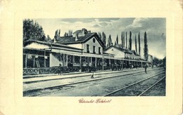 T3 Fülek, Filakovo; Vasútállomás, Létra, Vasutasok. W. L. Bp. 5959. / Railway Station, Ladder, Railwaymen (EB) - Unclassified