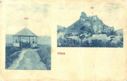 T3 Fülek, Filakovo; Kút, Vár. W. L. 645. / Well, Spring, Castle (kis Szakadás / Small Tear) - Unclassified