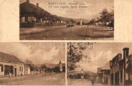 * T2 Ipolypásztó, Pastovce, Pastuhov; F? Utca, Templom, Fogyasztási Szövetkezet üzlete, Vendégl? / Main Street, Church,  - Non Classificati