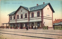 ** T2 Komárom, Komárno; Újkomáromi Pályaudvar, Vasútállomás, Vasutasok / Railway Station, Railwaymen - Unclassified
