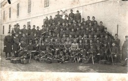 * T2/T3 Komárom, Komárno; Osztrák-magyar Katonák Csoportképe Gépfegyverekkel / WWI Austro-Hungarian K.u.K. Soldiers Grou - Unclassified