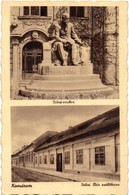 * T2/T3 Komárom, Komárno; Jókai Mór Szül?háza, Jókai Szobor / Jókai's Birthplace And Statue (EK) - Non Classés