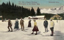 T3/T4 Tátraszéplak, Weszterheim, Tatranska Polianka; Téli élet A Magas Tátrában, Síel?k / Winter Sport, Skiing People (s - Non Classificati