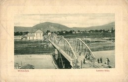 T3 Munkács, Mukacheve, Mukacevo; Latorca Hídja építés Közben. W. L. Bp. 5650. / Latorica Bridge Under Construction (r) - Ohne Zuordnung