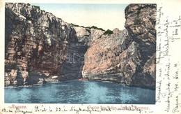 T2/T3 Dubrovnik, Ragusa; Grotte Auf Der Insel Lacroma / Lokrum Island Cave  (EK) - Ohne Zuordnung