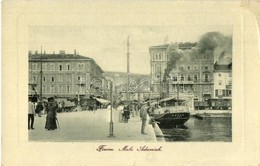 T3 Fiume, Molo Adamich / Molo, Bakar-Fiume Steamship, Café, Quay, Wharf. W. L. Bp. 3850. (EB) - Unclassified