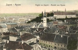 T2/T3 Zágráb, Agram, Zagreb; Látkép, Piac, üzletek. W. L. Bp. 1599. / General View, Market, Shops (EK) - Unclassified